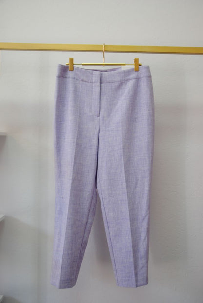 purple / lavander Ann Taylor The High Rise Ankle Pant in Textured NWT, 10P