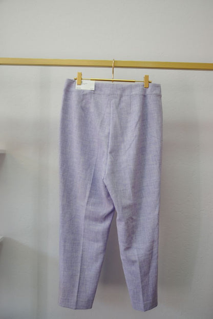 purple / lavander Ann Taylor The High Rise Ankle Pant in Textured NWT, 10P