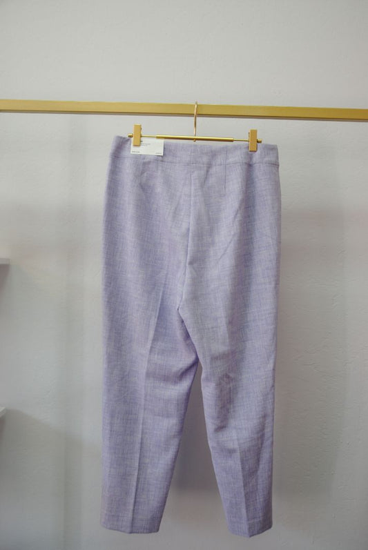 purple / lavander Ann Taylor The High Rise Ankle Pant in Textured NWT, 10P