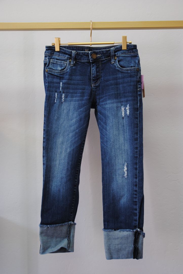 denim Kut from the Kloth Cameron straight leg distressed, 2