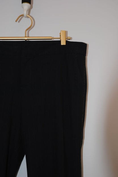 black Ecru pinstripe pants, 10