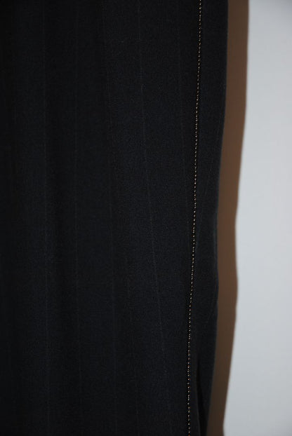 black Ecru pinstripe pants, 10