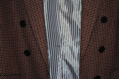 red /black base Veronica Beard houndstooth blazer, 14/APPROXIMATE DIMENSIONS Medium