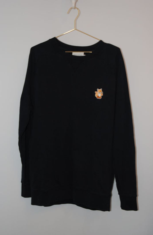 navy Maison Kitsune long sleeve crew neck, XXL