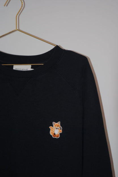 navy Maison Kitsune long sleeve crew neck, XXL