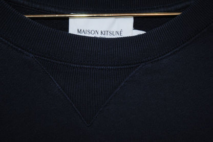 navy Maison Kitsune long sleeve crew neck, XXL