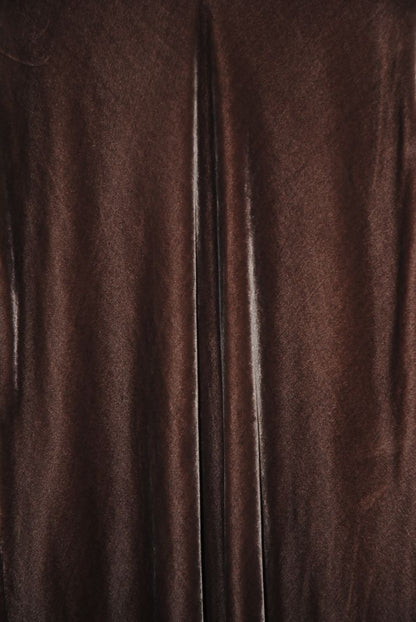 brown grey Vince velvet dress, S