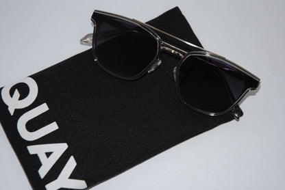 Silver Grey Quay designer glasses, One Size
