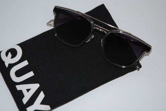 Silver Grey Quay designer glasses, One Size