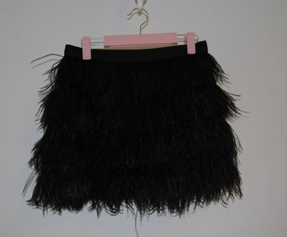 black Juicy Couture feathered skirt, 0