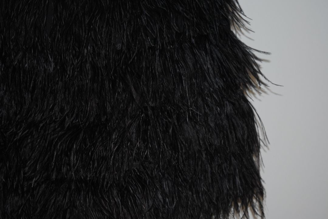 black Juicy Couture feathered skirt, 0