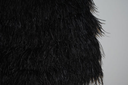 black Juicy Couture feathered skirt, 0