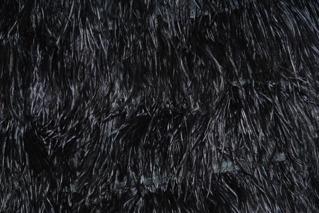 black Juicy Couture feathered skirt, 0