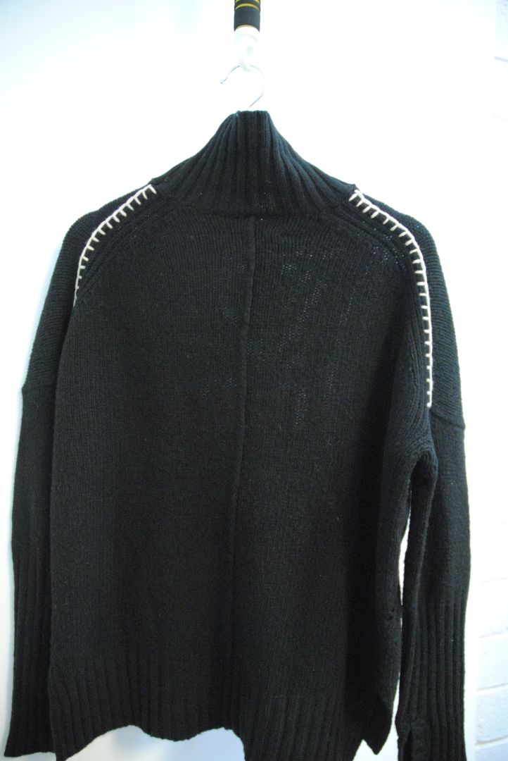 black Zadig & Voltaire Designer tops, Dimensions (Approximate – Women’s Size S)** Bust (flat): 19 in Length (shoulder to hem): 24 in (front), 25 in (back) Sleeve Length: 24.5 in Shoulder to Shoulder: 16 in Fit: Slightly relaxed, true to size Neck: Ribbed