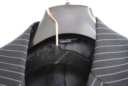 black and white pinstripes Dolce & Gabbana pinstripe suit, Dimensions (Approximate – Size 50 EU / 40 US) Blazer Chest (Pit to Pit): 21 in Blazer Length (Shoulder to Hem): 30.5 in Shoulder Width: 18 in Sleeve Length: 25 in Pants Waist: 34 in Inseam: 32 in