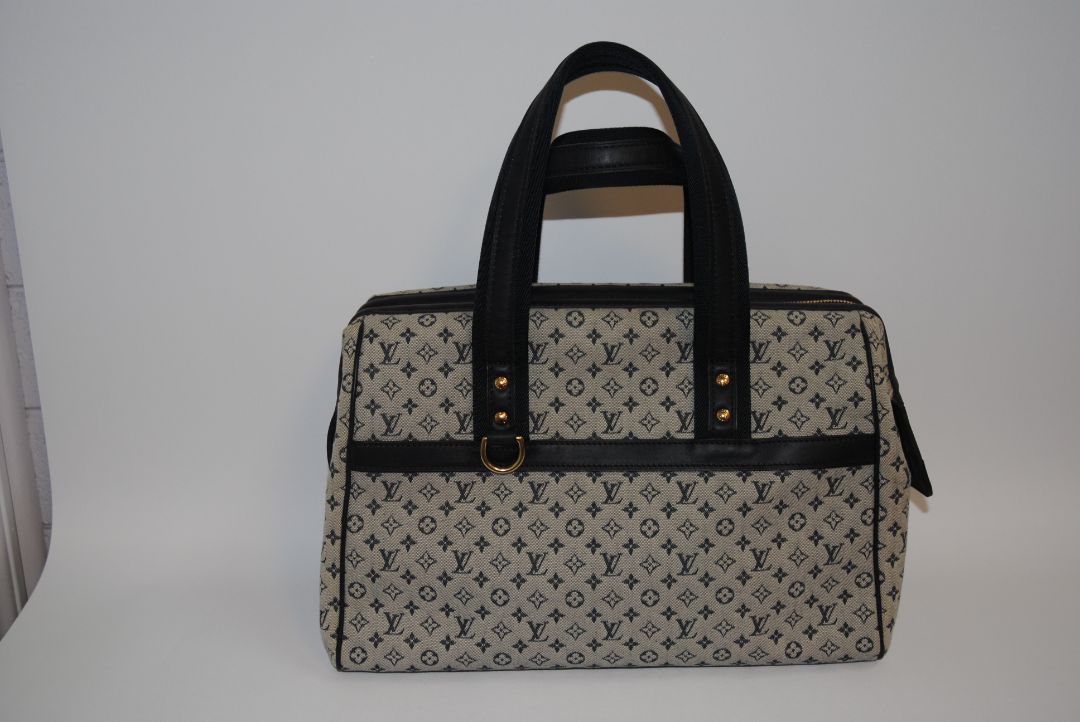 Monogram Louis Vuitton Louis Vuitton Monogram Mini Lin Denim Boston Bag – Limited Edition