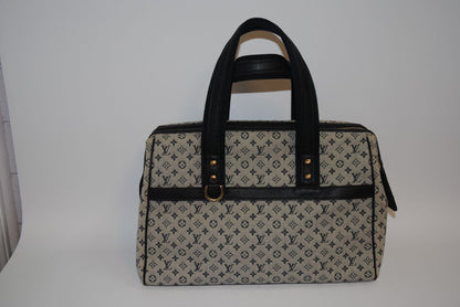 Monogram Louis Vuitton Louis Vuitton Monogram Mini Lin Denim Boston Bag – Limited Edition