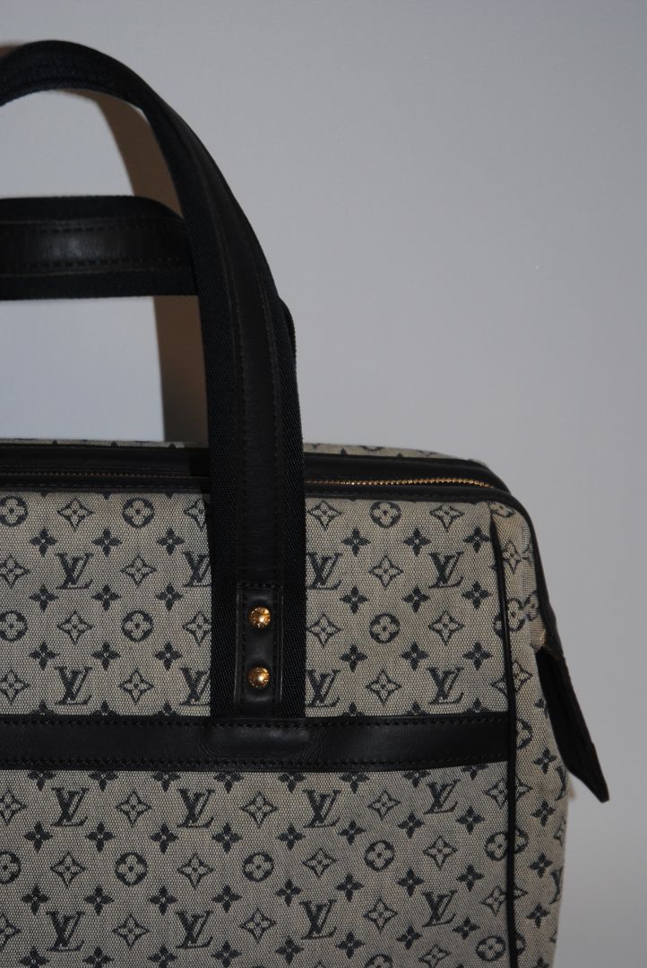 Monogram Louis Vuitton Louis Vuitton Monogram Mini Lin Denim Boston Bag – Limited Edition