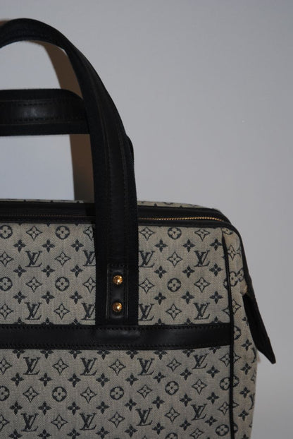 Monogram Louis Vuitton Louis Vuitton Monogram Mini Lin Denim Boston Bag – Limited Edition