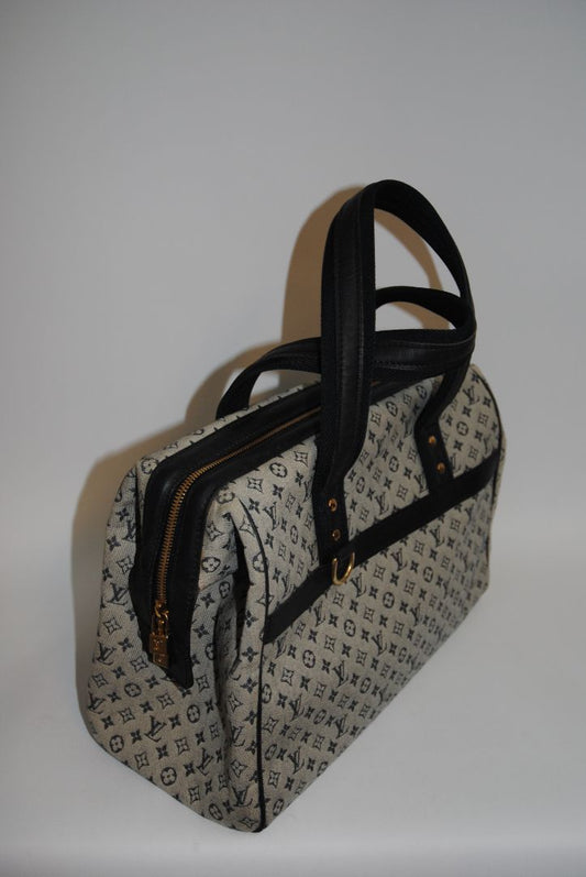Monogram Louis Vuitton Louis Vuitton Monogram Mini Lin Denim Boston Bag – Limited Edition