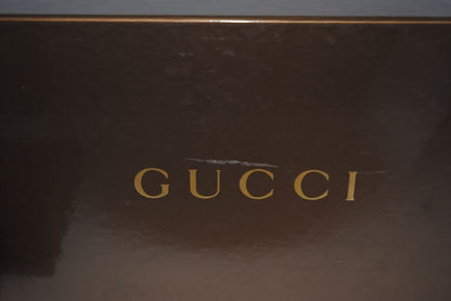 black and tortoise Gucci Patent Leather Peep-Toe Heels with Tortoise Horsebit Detail, 38 EU