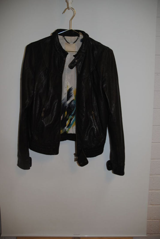 black Ted Baker moto jacket, EU 2
