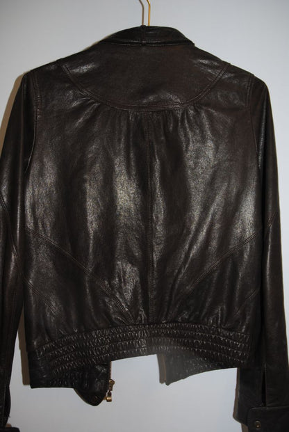 black Ted Baker moto jacket, EU 2