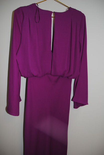 deep purple ZARA long dress, xs