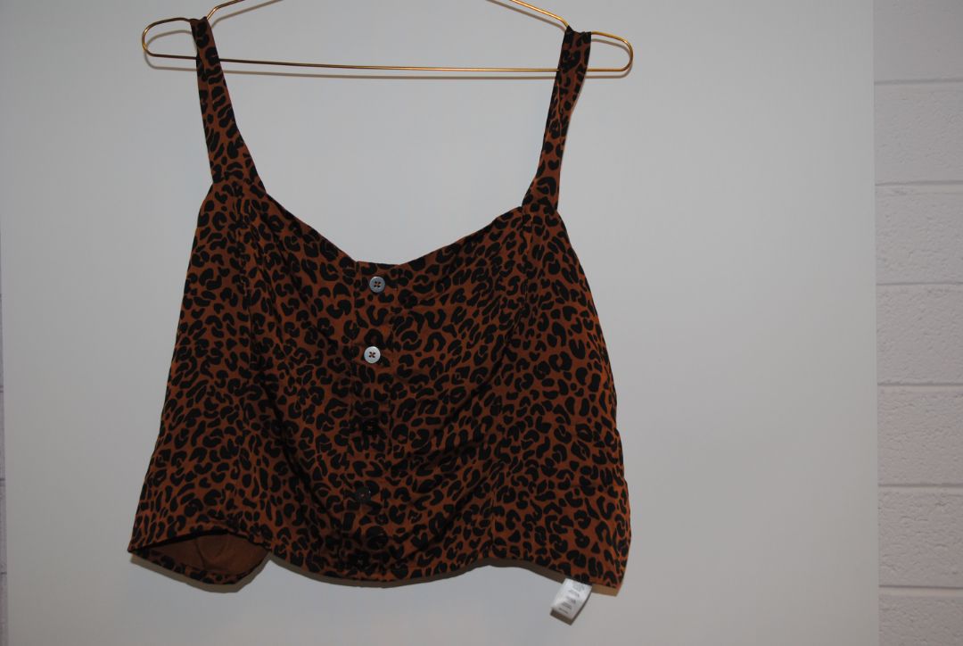 leopard Good American cropped front, L