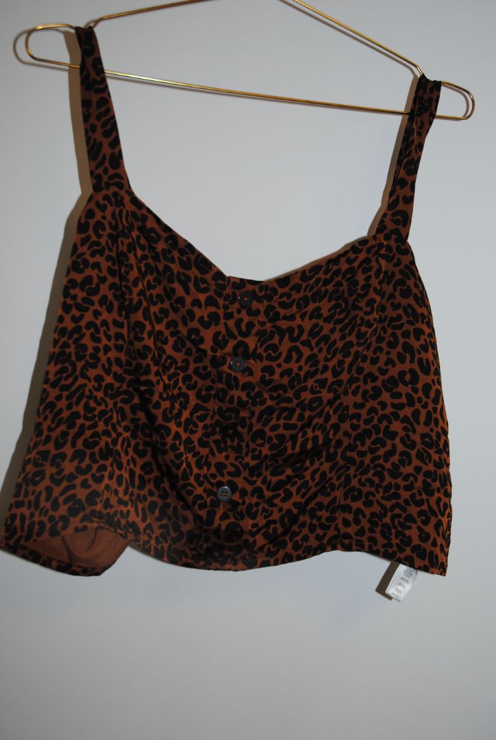 leopard Good American cropped front, L
