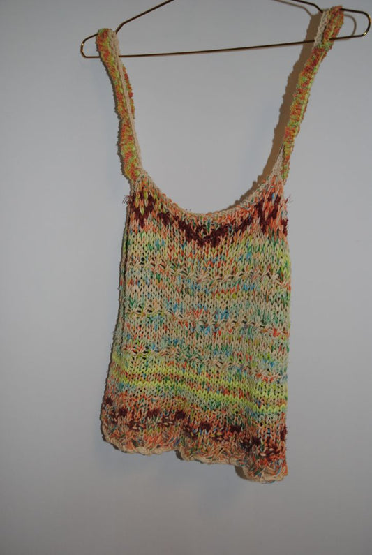 multi color Free People woven top, 4S