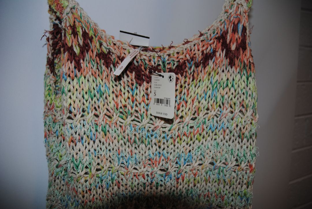multi color Free People woven top, 4S