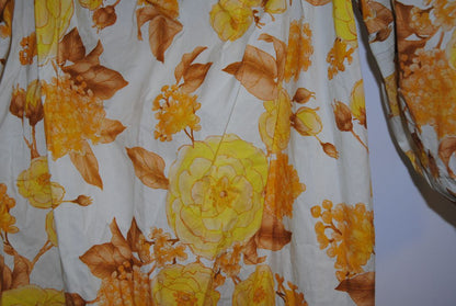 yellow floral BA&SH off shoulder dress, M/L
