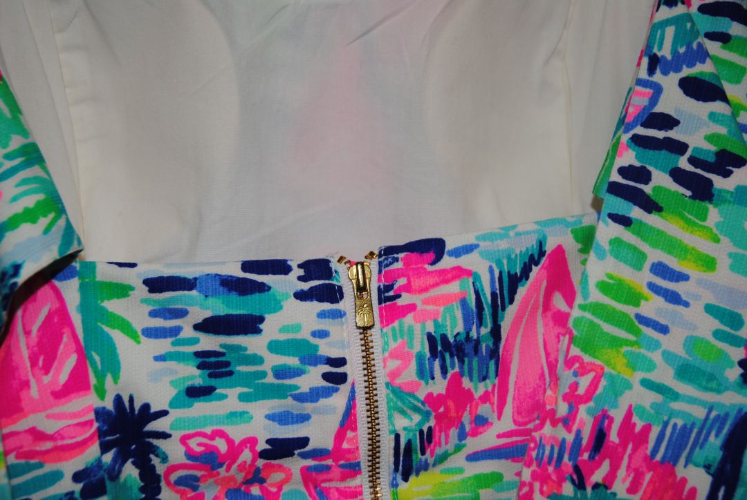 multicolor Lilly Pulitzer sea view mini dress, 4 S