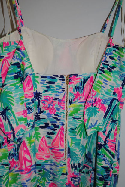 multicolor Lilly Pulitzer sea view mini dress, 4 S