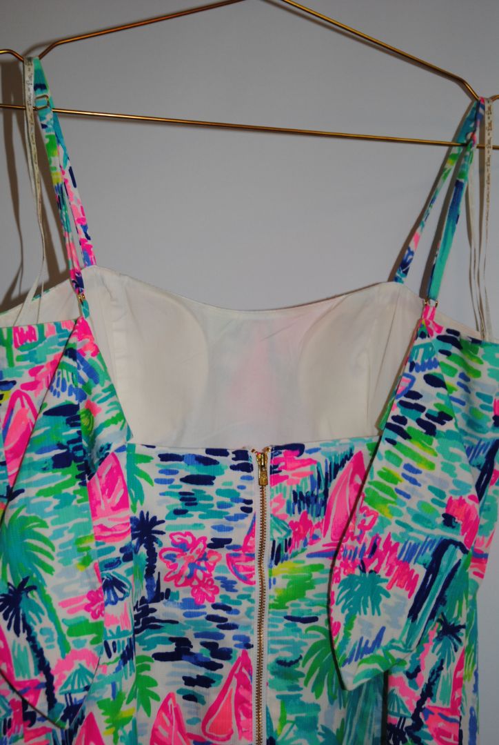 multicolor Lilly Pulitzer sea view mini dress, 4 S