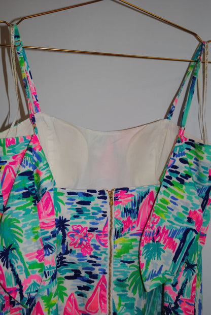 multicolor Lilly Pulitzer sea view mini dress, 4 S