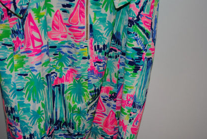multicolor Lilly Pulitzer sea view mini dress, 4 S