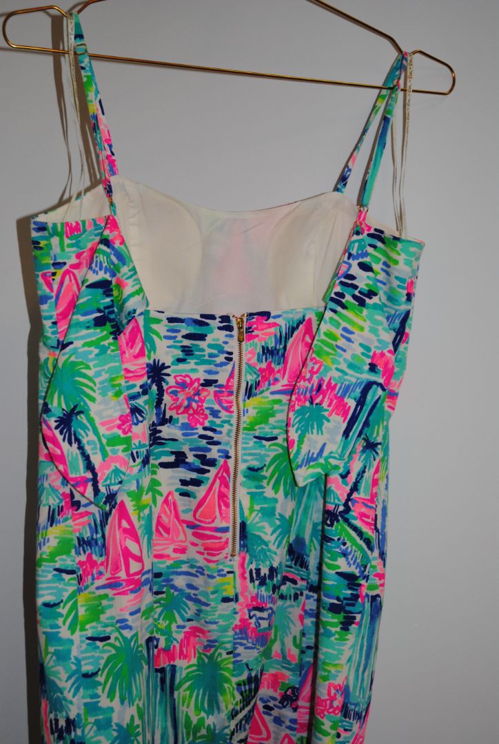 multicolor Lilly Pulitzer sea view mini dress, 4 S