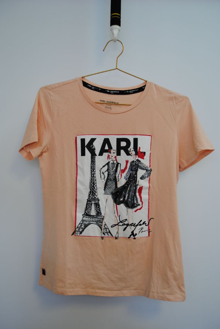 blush pink Karl Lagerfeld t-shirt, S