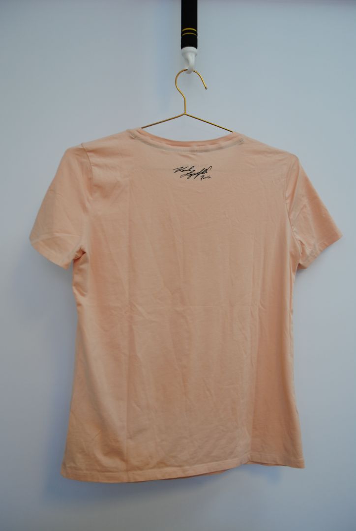 blush pink Karl Lagerfeld t-shirt, S