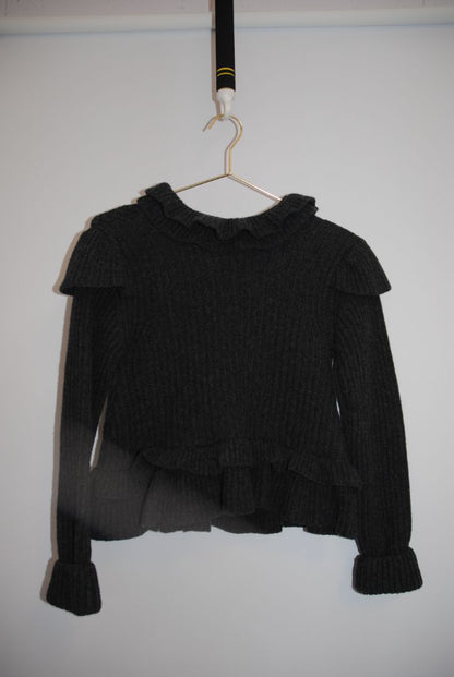 dark grey Ganni sweater, XXS