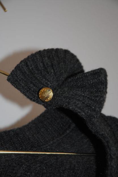 dark grey Ganni sweater, XXS