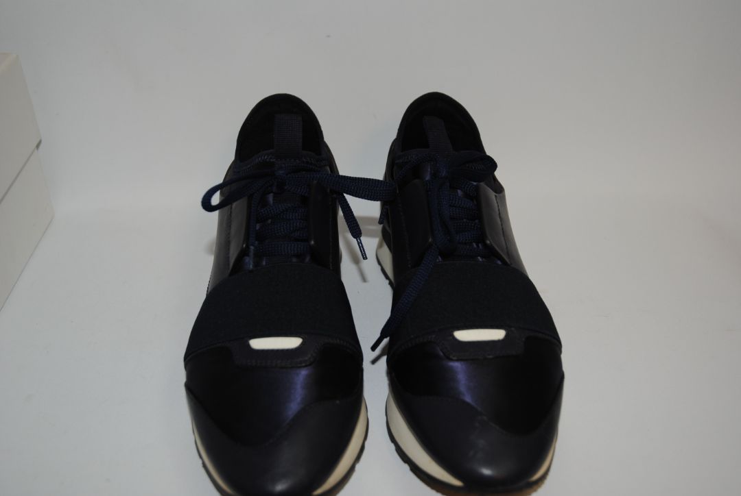 Navy Blue Balenciaga race runner sneakers, 41 EU