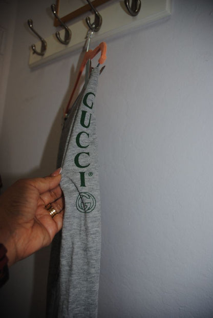 gray Gucci Kids logo leggings, 18 mos