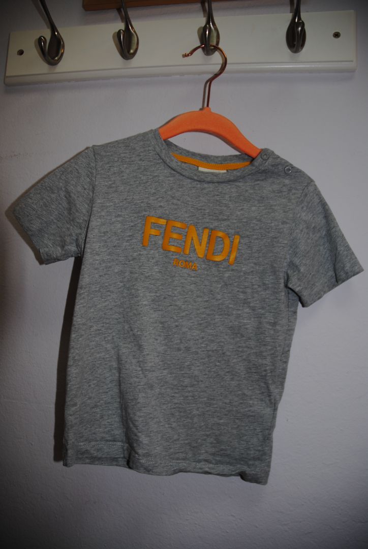 grey Fendi logo shirt, 24 mos