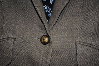 oat SMYTHE linen blazer duchess, 6