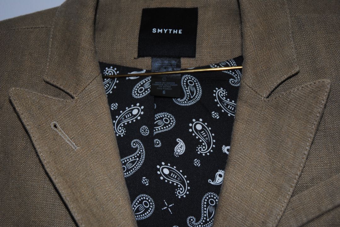 oat SMYTHE linen blazer duchess, 6