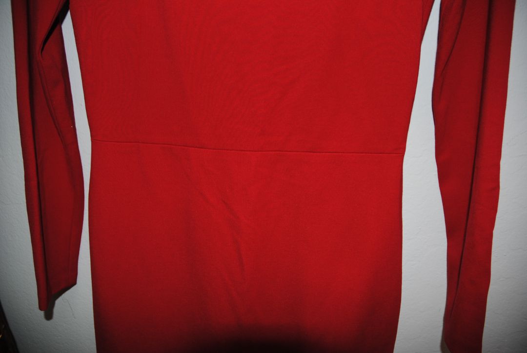 red Alice + Olivia red cut out detail dress, 4