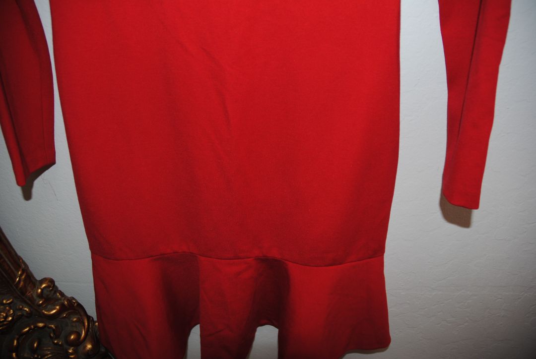 red Alice + Olivia red cut out detail dress, 4